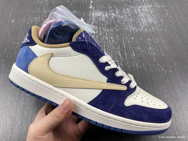 Reps LUCY CUSTOM TRAVIS JORDAN AIR 1 DM7866-808 SCOTT X 0707